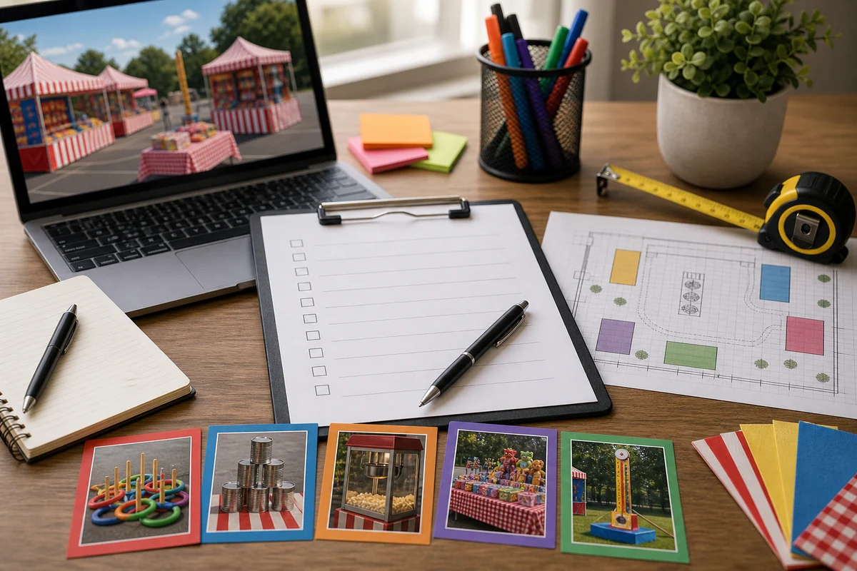 From a host’s point of view, carnival game rental quote checklist with midway planning materials