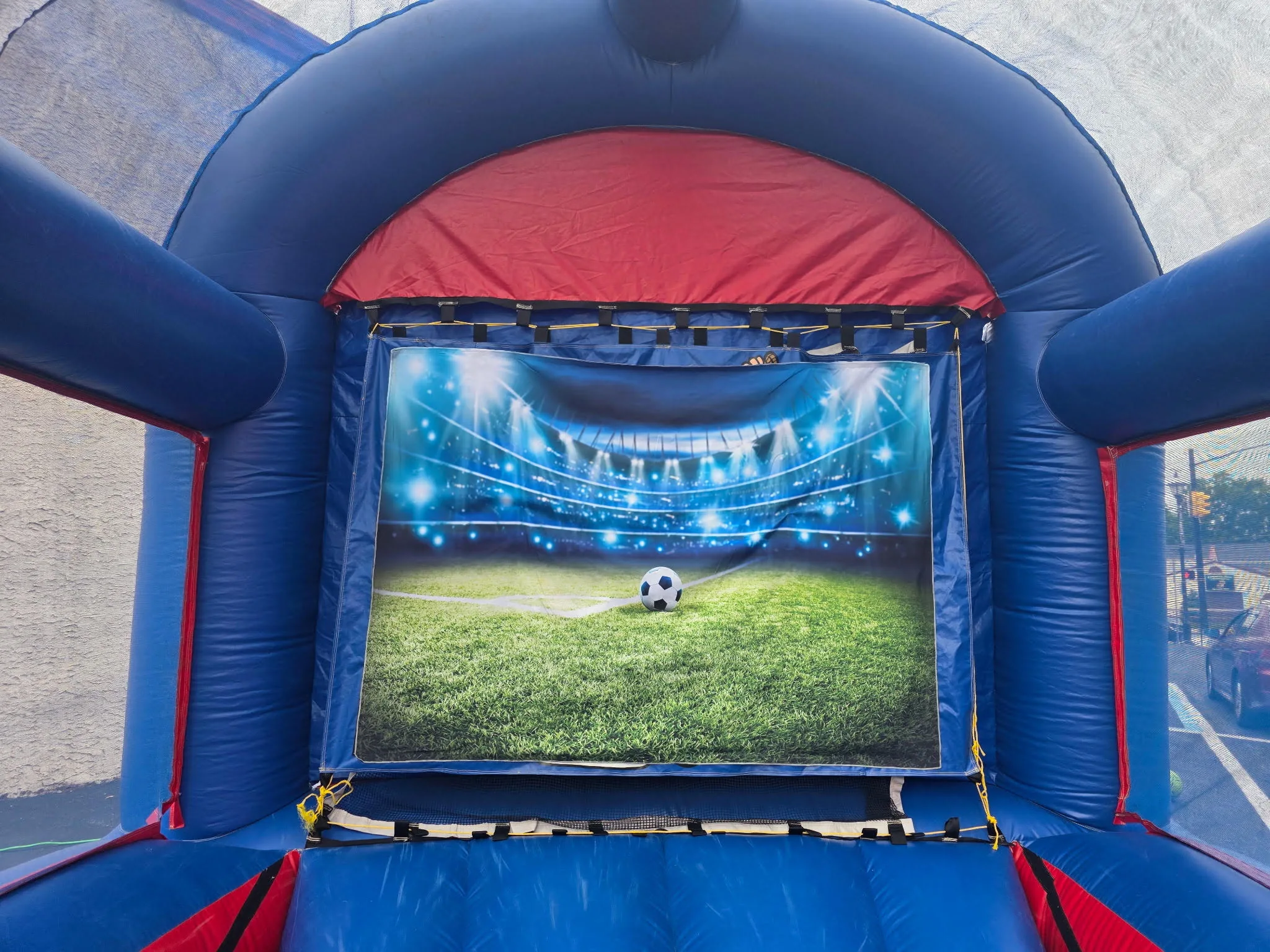 Air Frame Soccer option for inflatable game rentals