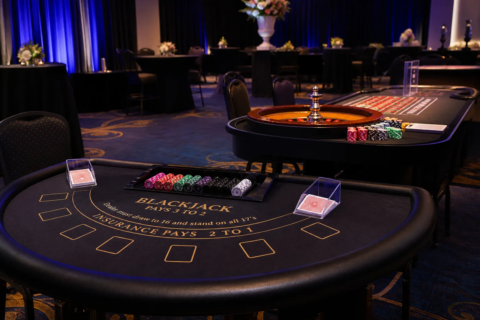 Casino Game Rentals from Party Pros East Coast