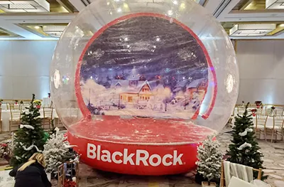 Giant Inflatable Snow Globe option from Party Pros East Coast