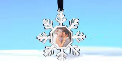 Snowflake Photo Ornaments option from Party Pros East Coast