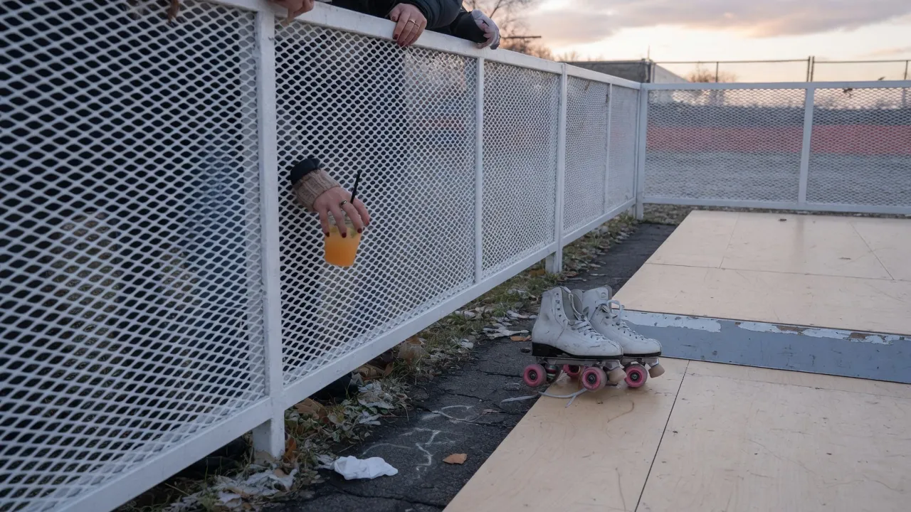 Editorial photo of event fencing on a New York City-style pad; not a specific venue