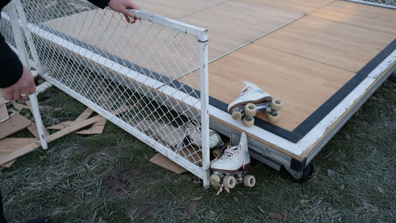 Editorial photo of event fencing on a Wilkes-Barre-style pad; not a specific venue