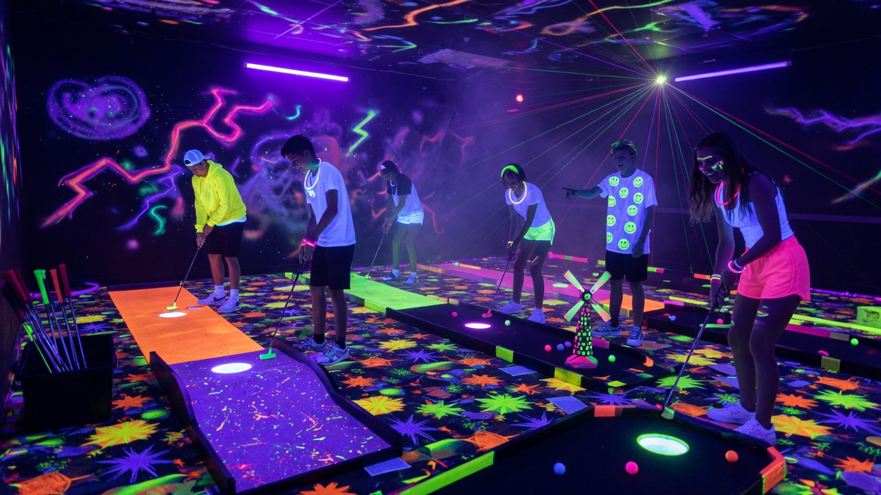 Glow party Blue Bell