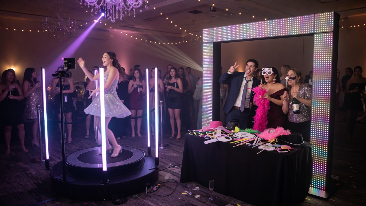 Blue Bell Photo Booth Experiences: 360, LED, Green Screen & More — Party Pros East Coast party rentals in Blue Bell, PA