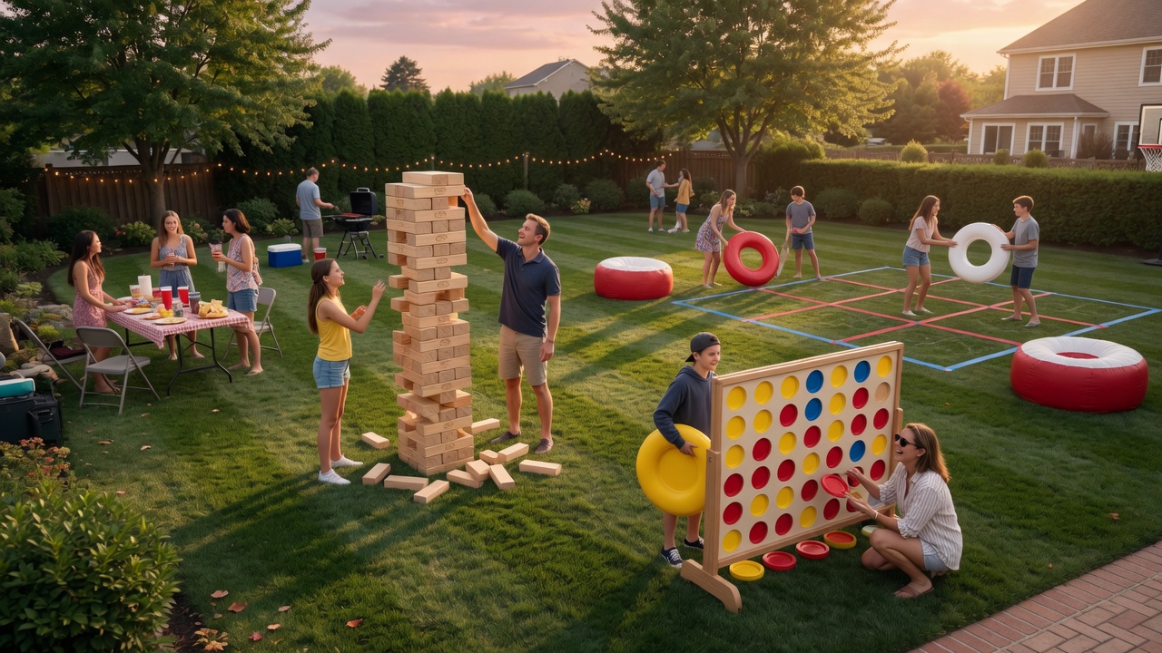 Blue Bell Giant Lawn Games for Outdoor Entertaining — Party Pros East Coast party rentals in Blue Bell, PA