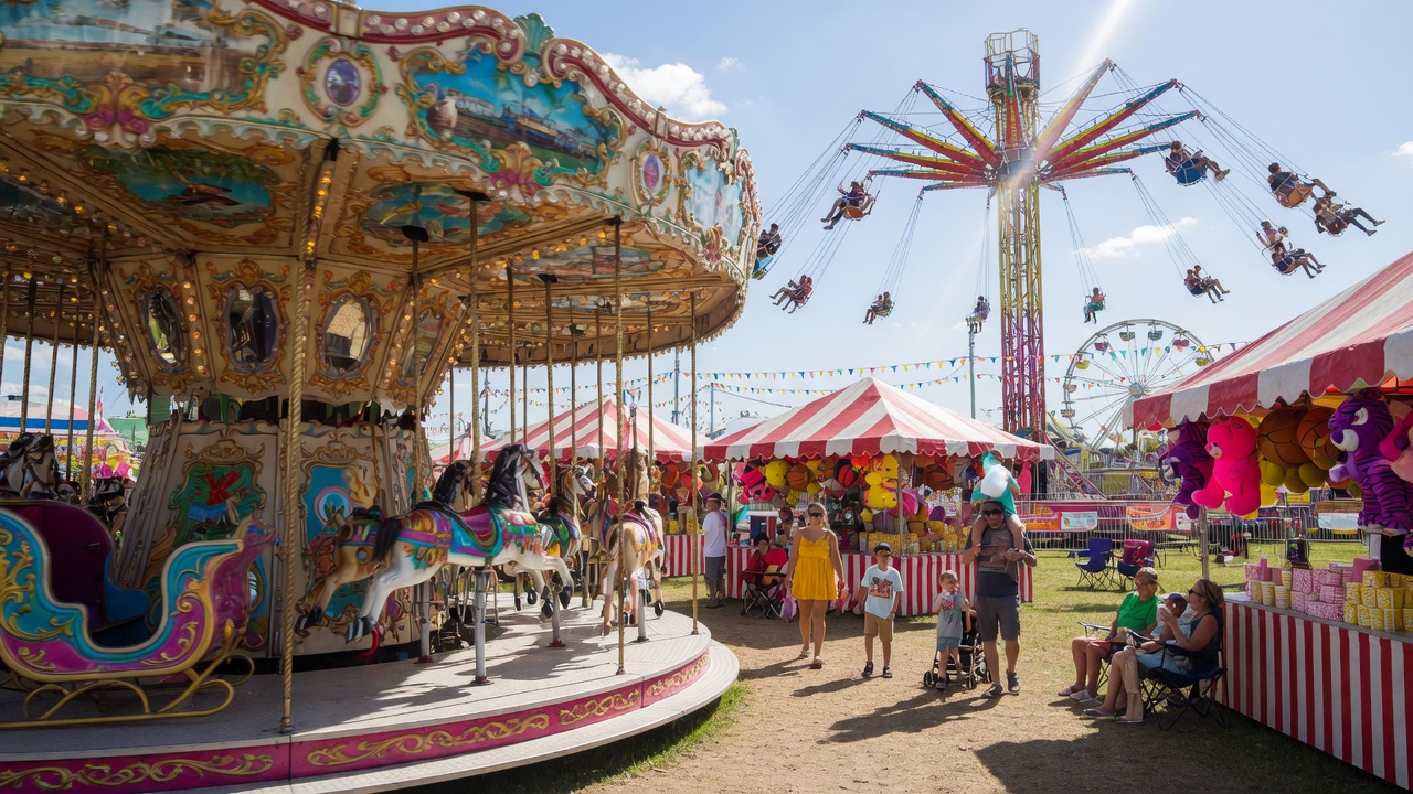 Blue Bell Carnival Ride Attractions for Large Community Events — Party Pros East Coast party rentals in Blue Bell, PA
