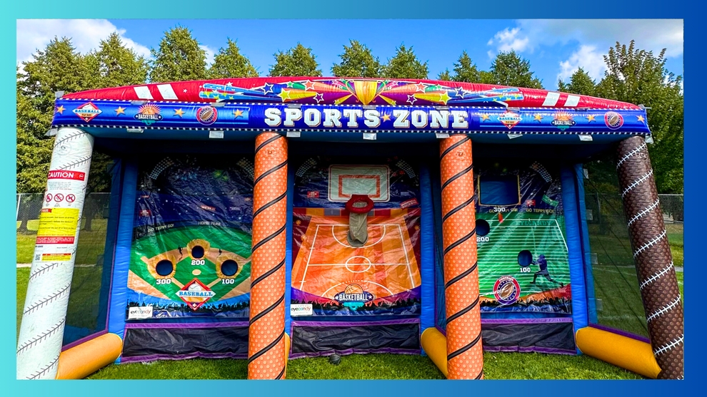 3 in 1 Sports Zone rental from Party Pros East Coast