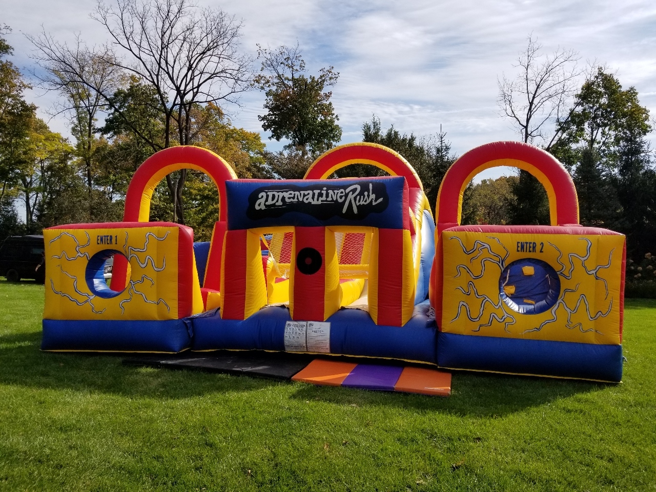 Adrenaline Rush obstacle course rental for Philadelphia schools colleges field days corporate events and festivals