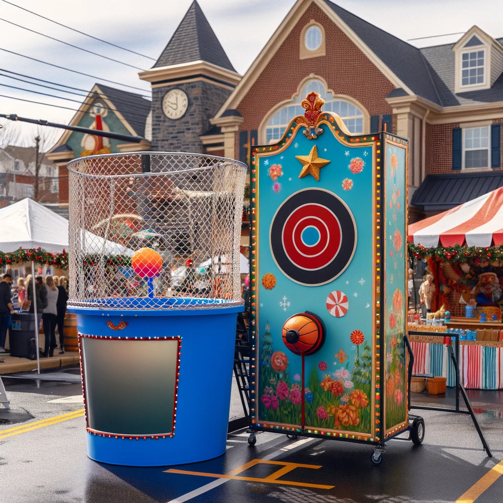 Carnival dunk tank in King of Prussia.