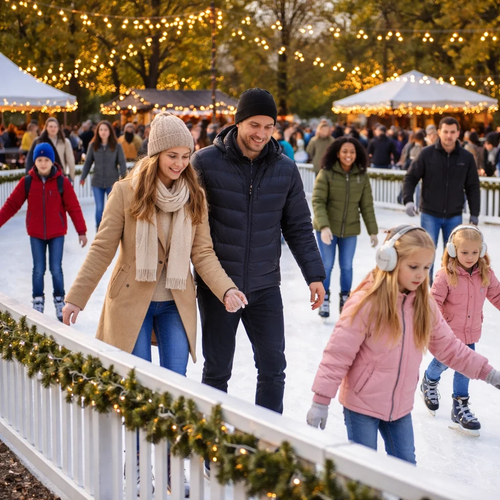 Ice skating rink holiday rental East Coast