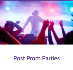 Post-prom party rentals and safe overnight after prom events from Party Pros East Coast