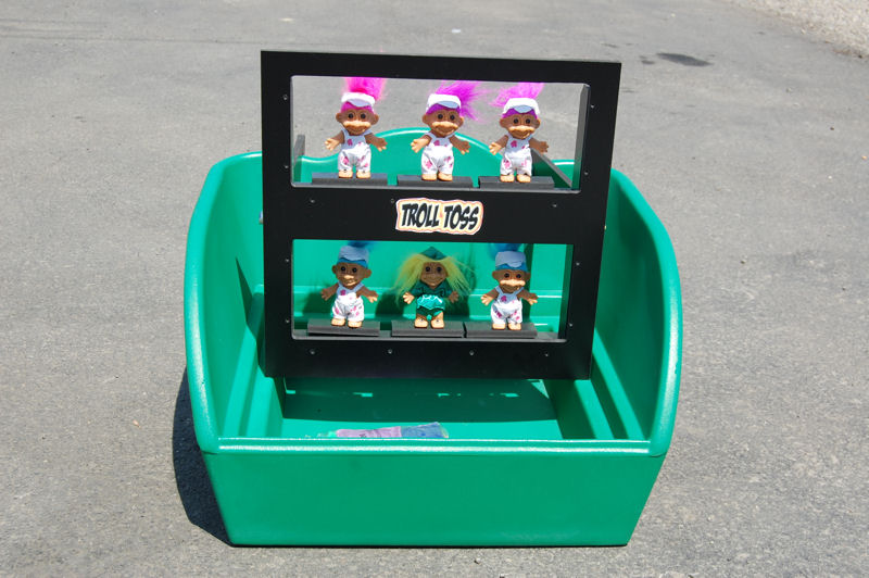 Troll Toss carnival game with booth and tent rental in Philadelphia PA