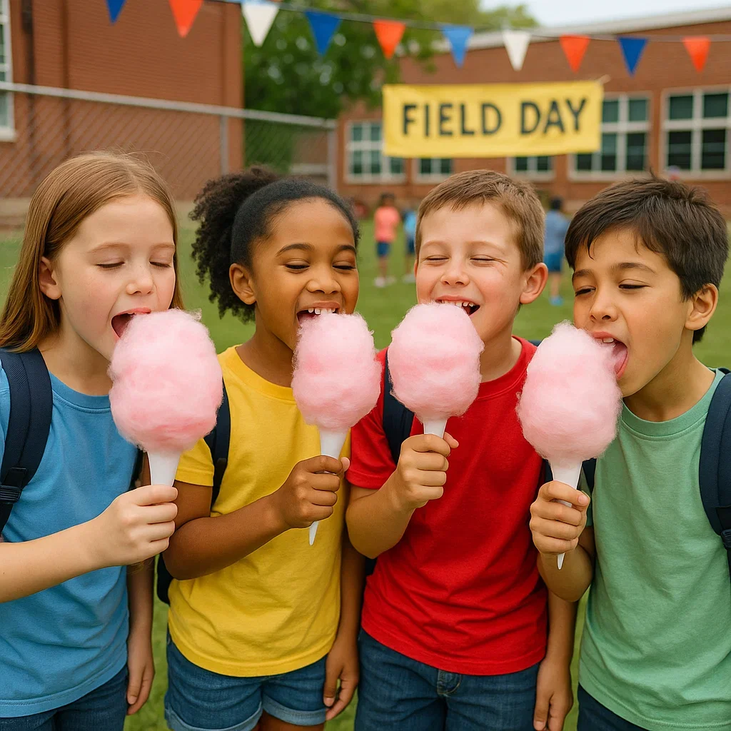 Cotton candy machine rental for Philadelphia school field day