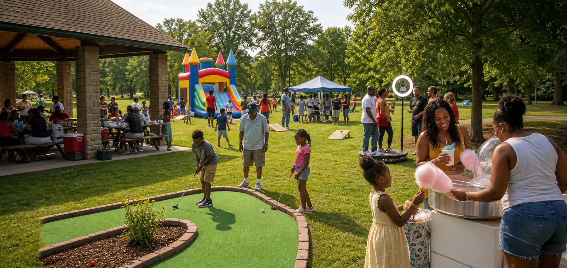 Philadelphia family reunion party rentals with games for every age group