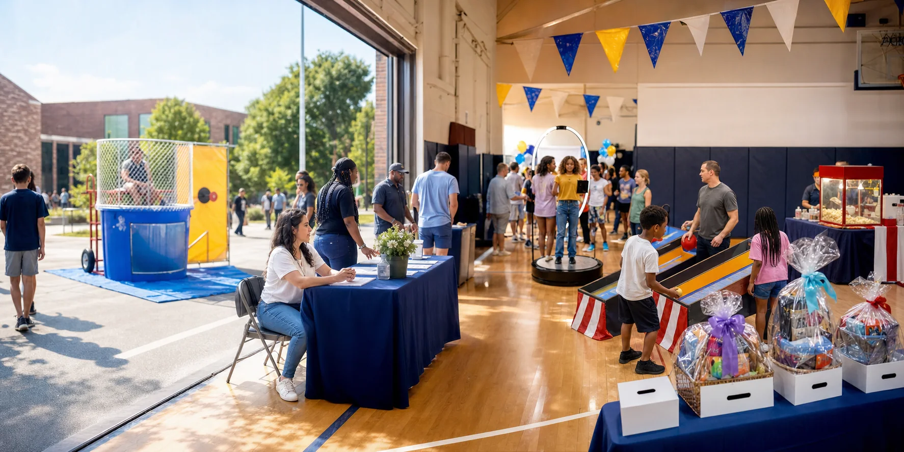 Philadelphia fundraiser event rentals with games and sponsor friendly activities