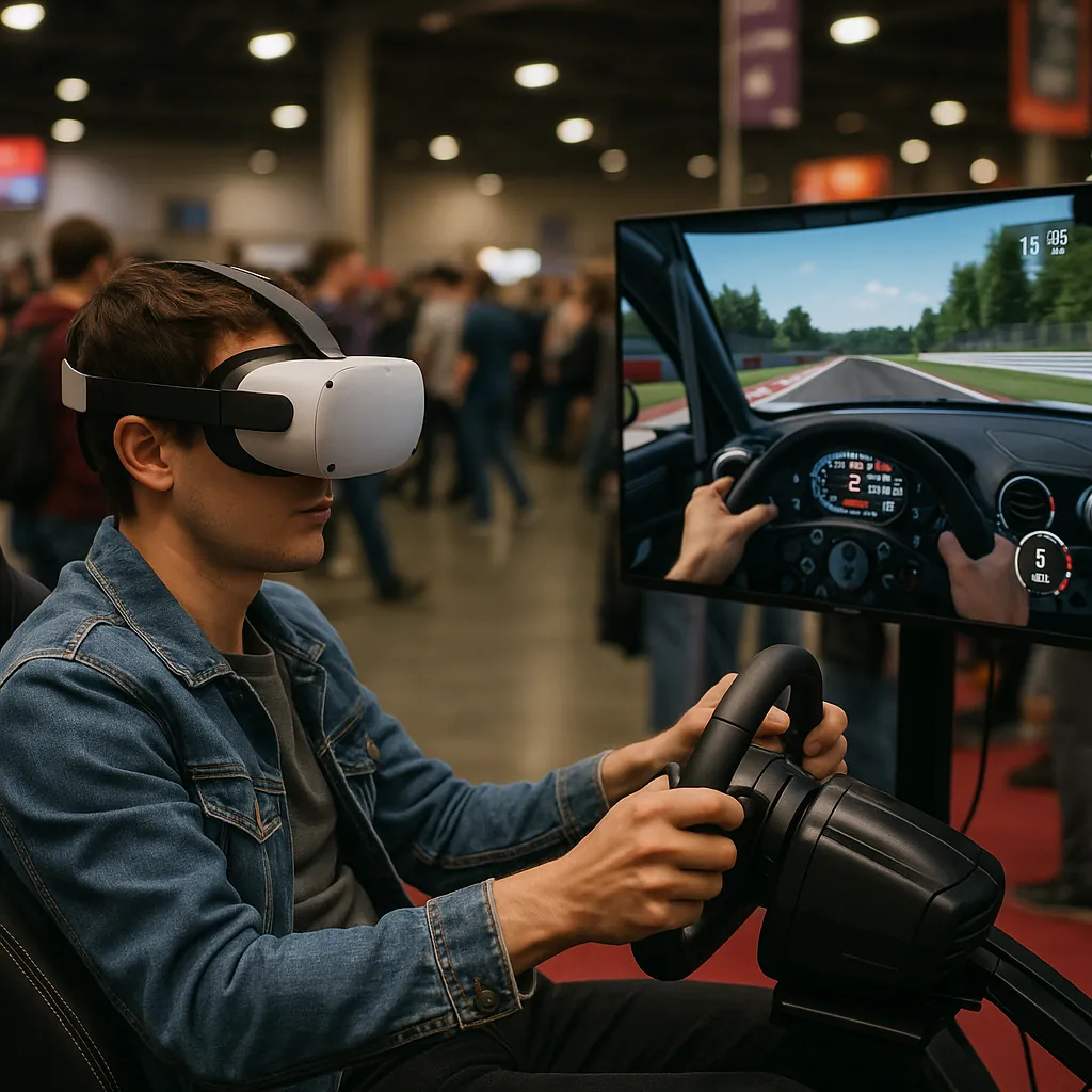 Guests enjoying Custom VR Game Stations
